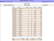 Statistica Incassi: tabella dati